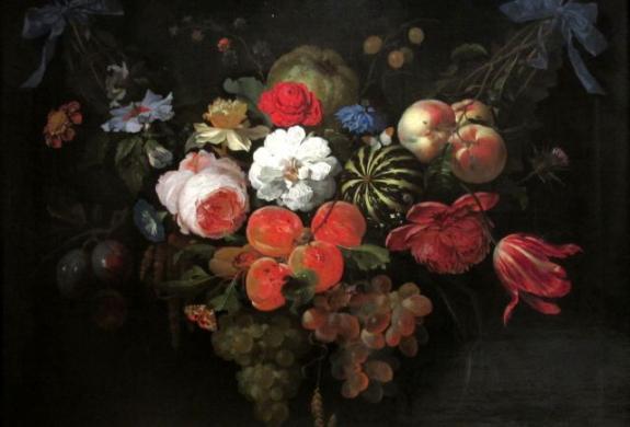 Garland Of Fruit And Flowers