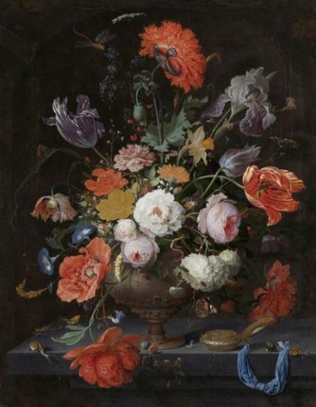 Still Life with Flowers and a Watch