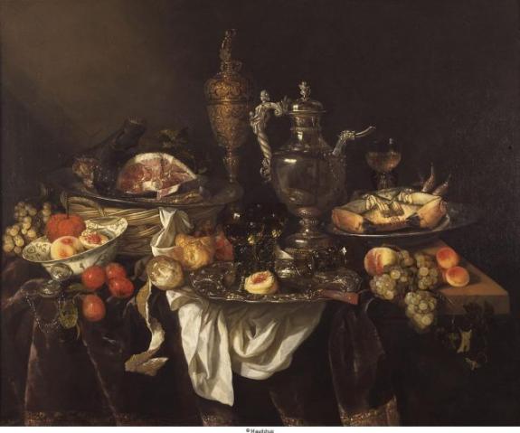 Pronkstillleven With Fruit And Fowl
