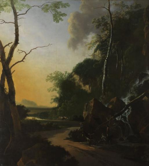 Italianate Landscape With Crab Fishers