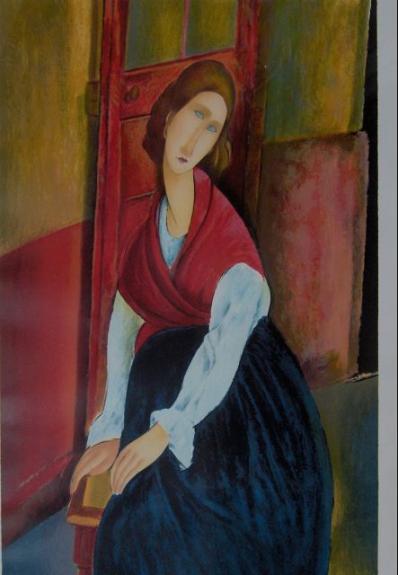 Jeanne Hebuterne In Red Shawl