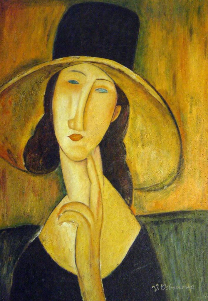 Portrait of Jeanne Amedeo Modigliani Hand Painted Painting on Canvas Large Classical Old Masterpiece Reproduction Art Replica