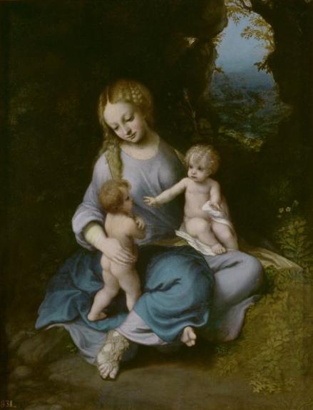 The Virgin And Christ Child With Saint John
