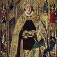 Saint Dominic Of Silos Enthroned As Bishop
