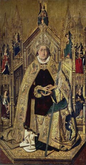 Saint Dominic Of Silos Enthroned As Bishop
