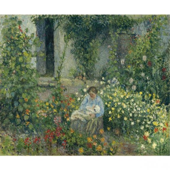 Julie Et Ludovic-Rodolphe Pissarro Dans Les Fleurs