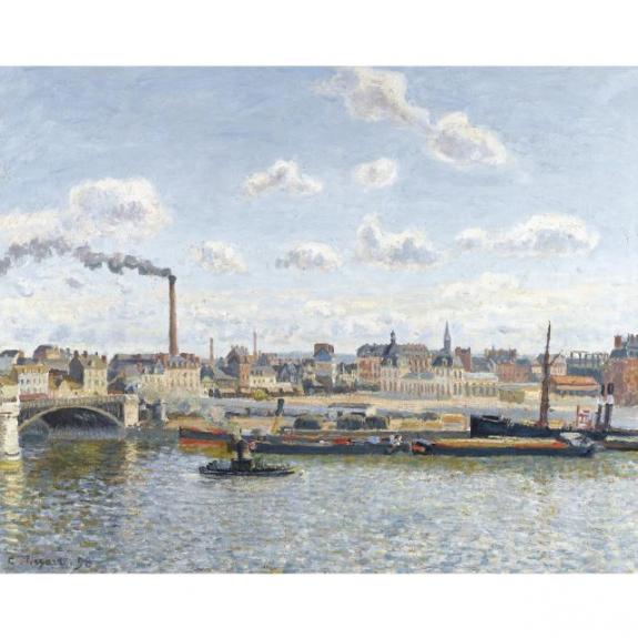 Le Pont Boieldieu Et La Gare D'Orleans, Rouen, Soleil