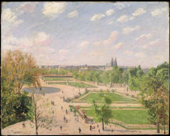 The Garden Of The Tuileries On A Spring Morning