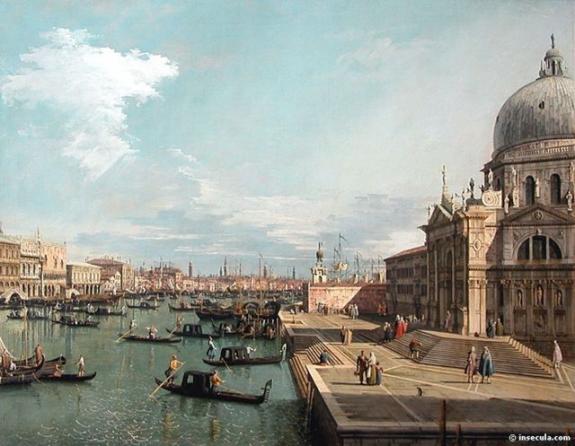 L'Entree Du Grand Canal et L'Eglise De La Salute