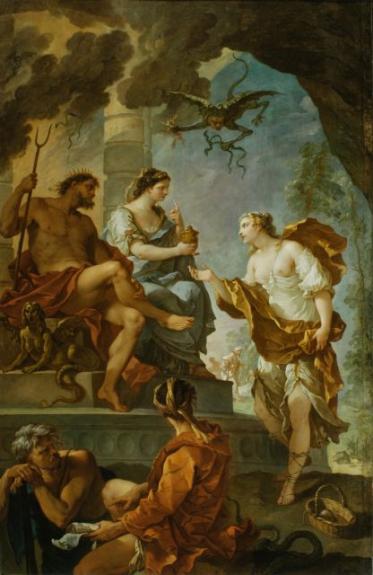 Psyche Obtaining The Elixir Of Beauty From Proserpine