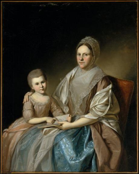 Mrs. Samuel Mifflin And Her Granddaughter Rebecca Mifflin Francis