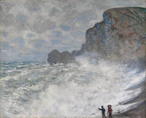 Rough weather at Etretat