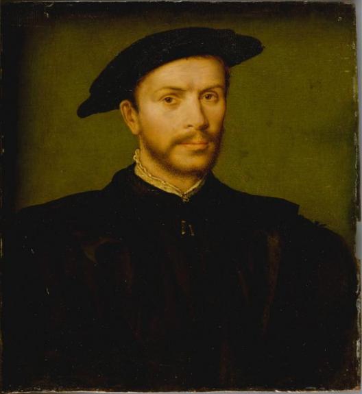Portrait Of A Bearded Man In Black