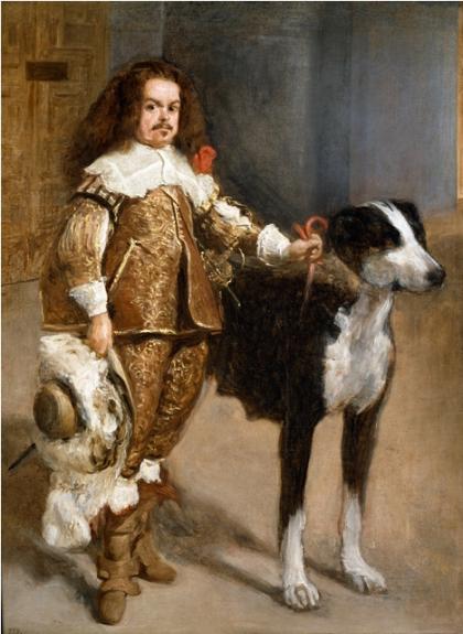 Portrait Of A Buffoon With A Dog