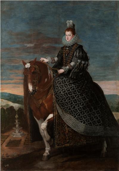 Queen Margaret of Austria on Horseback