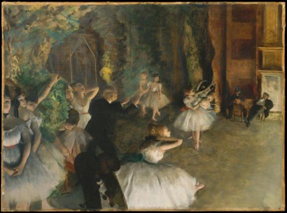 The Rehearsal Of The Ballet Onstage