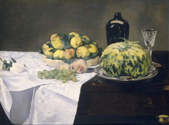 Still Life With Melon And Peaches