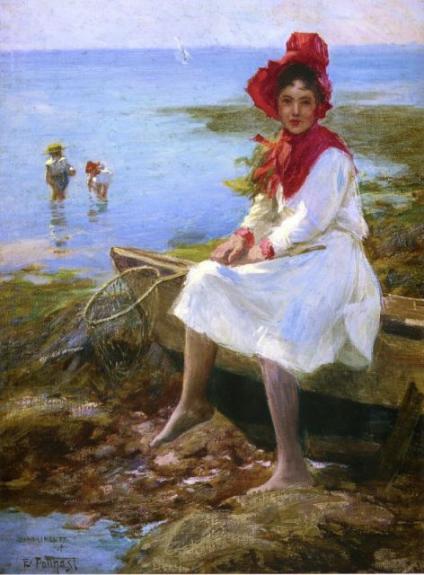 Girl In A Red Bonnet