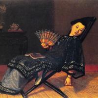 Oriental Lady With Fan