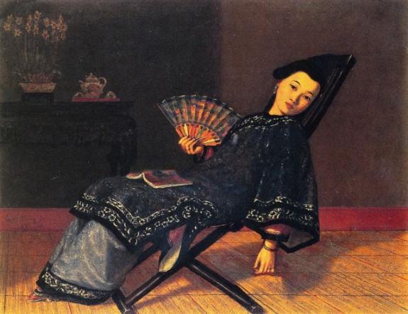 Oriental Lady With Fan