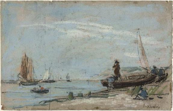 Beach With Fishing Boats