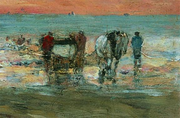 Figures On The Beach In Trouville