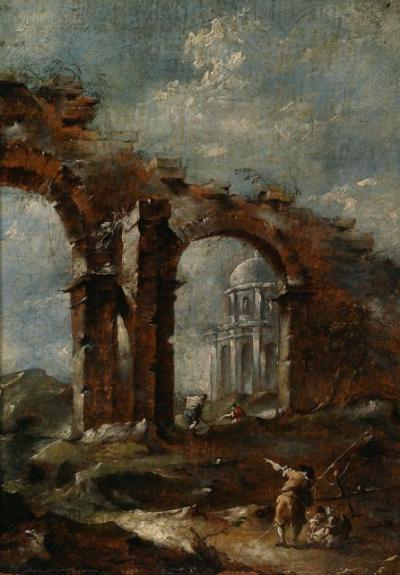 Architectural Capriccio With Figures