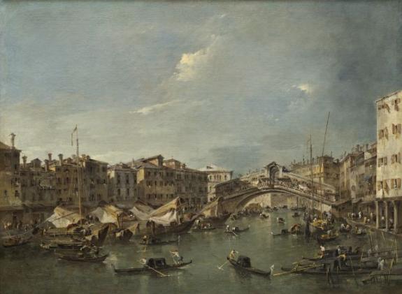 Grand Canal With The Rialto Bridge, Venice