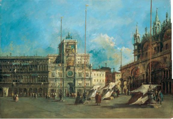 St. Mark's Square In Venice With The Clocktower