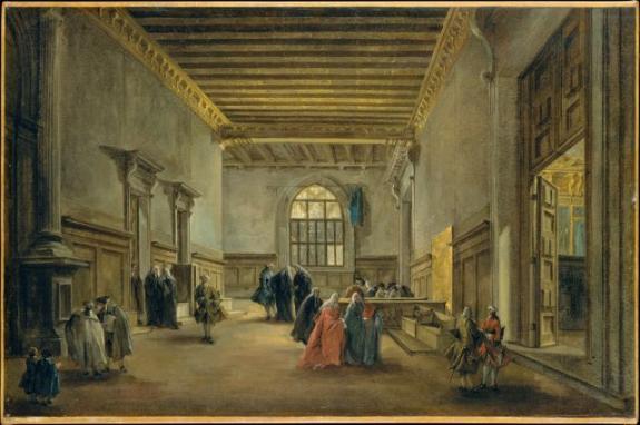 The Antechamber Of The Sala Del Maggior Consiglio