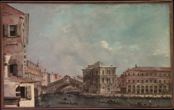 The Grand Canal Above The Rialto