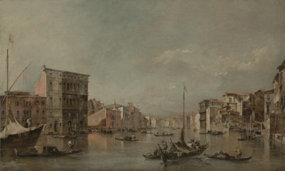 The Grand Canal In Venice With Palazzo Bembo