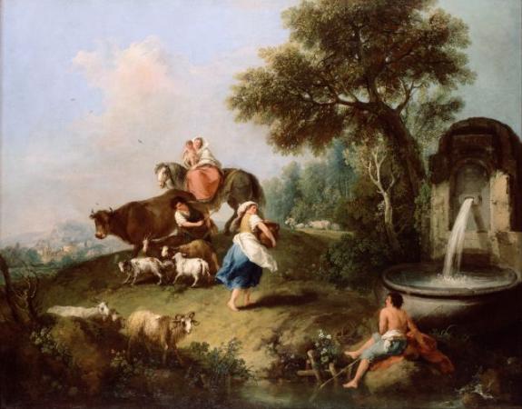 Landscape With A Fountain