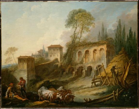Imaginary Landscape With The Palatine Hill From Campo Vaccino