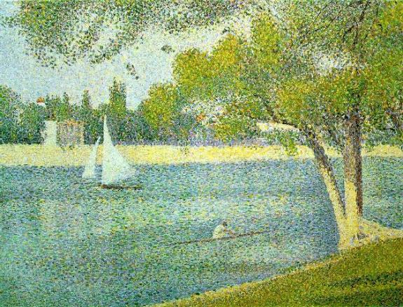 The Seine At La Grande Jatte Spring