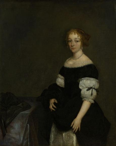Aletta Pancras. 1670. Oil On Canvas. 38.5 31 Cm
