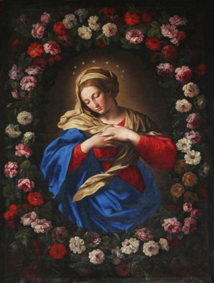 Our Lady In A Garland Of Roses