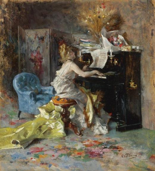 Woman At A Piano