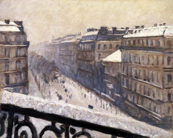 Boulevard Haussmann, Winter Scenes