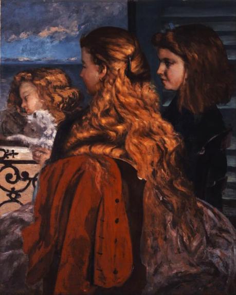 Three Young Englishwomen By A Window