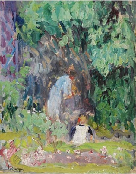 Madame Lebasque Et Sa Fille Au Jardin