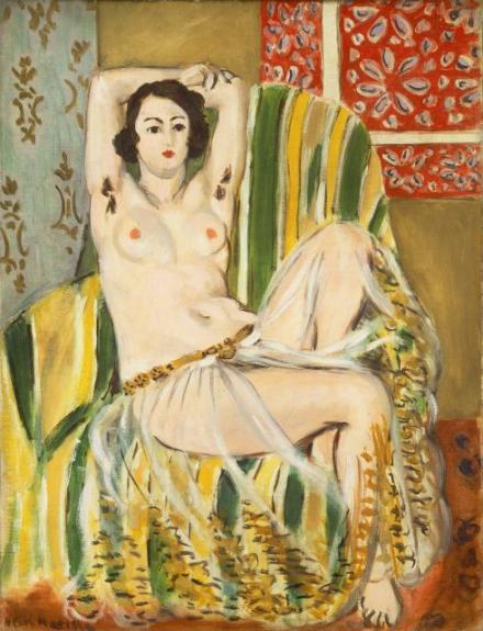 Odalisque Seated With Arms Raised