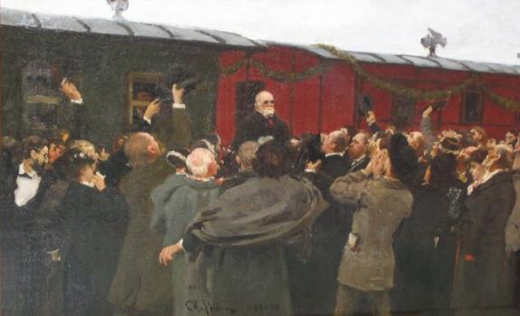 Arrival Of Nikolai Ivanovich Pirogov To Moscow .Sketch