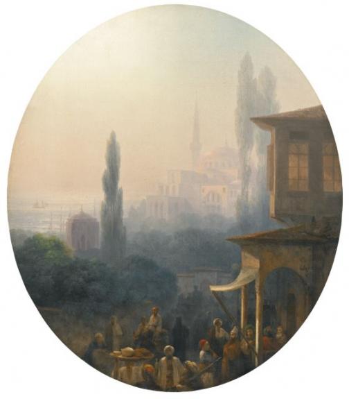 A Market Scene In Constantinople