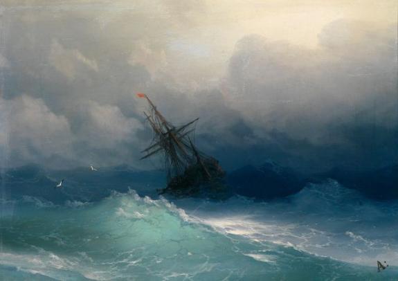 Ship On Stormy Seas