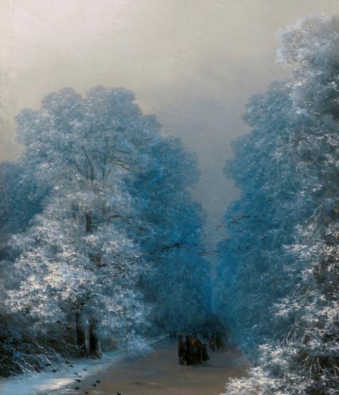 A Wooded Winter Landscape, Mortaratsch