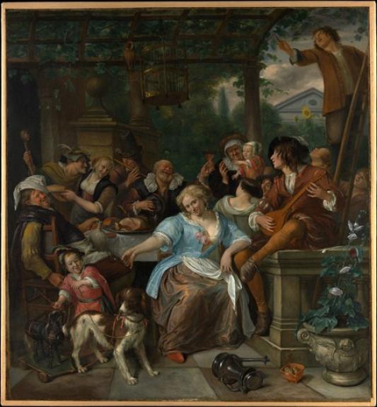 Merry Company On A Terrace