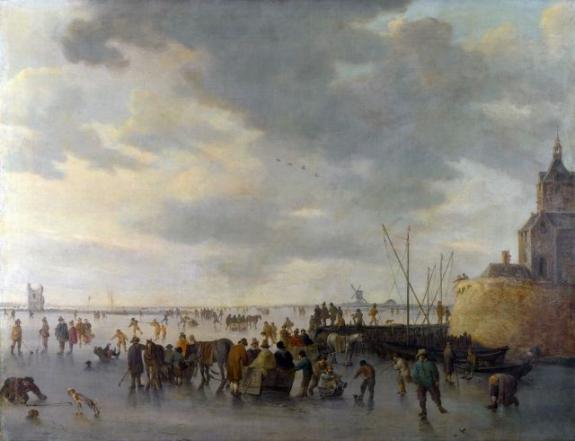 A Scene On The Ice Near Dordrecht