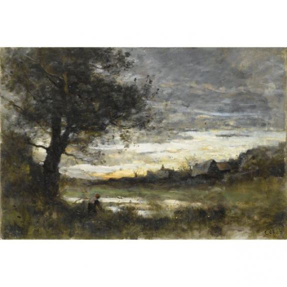 Landscape At Sunset