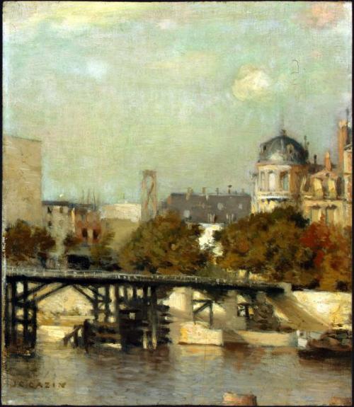 Paris Scene With Bridge